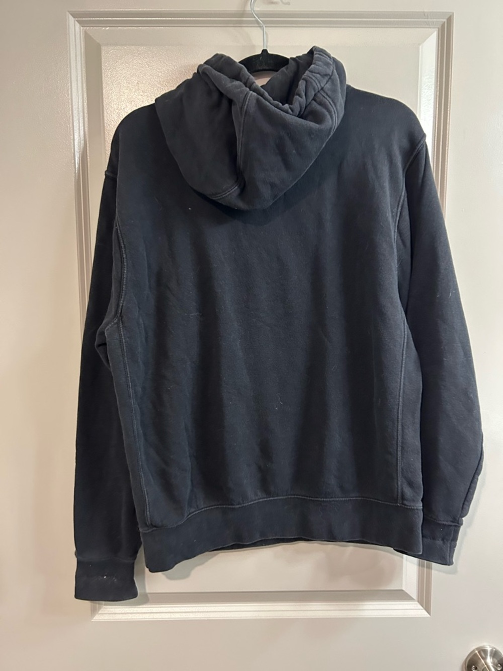Nike Black Hoodie with White Swoosh Logo - Picture 4 of 4